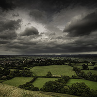 Buy canvas prints of Glastonbury Tor Storm by Frank Etchells