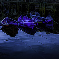 Buy canvas prints of Three By Moonlight by Frank Etchells
