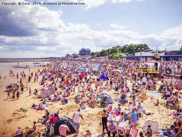 Summer Fun at Cleethorpes Beach Picture Board by P D