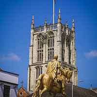 Buy canvas prints of Majestic King Billy Statue by P D