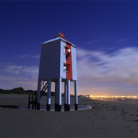 Buy canvas prints of Burnham-on-Sea Lighthouse by Simon Cadby