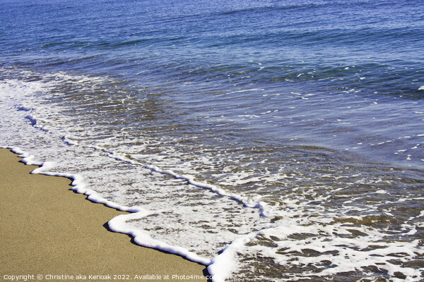 Gentle Waves on a Sandy Beach Picture Board by Christine Kerioak