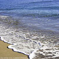 Buy canvas prints of Gentle Waves on a Sandy Beach by Christine Kerioak