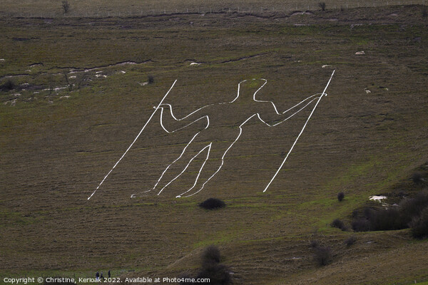 The Long Man of Wilmington Picture Board by Christine Kerioak