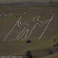 Buy canvas prints of The Long Man of Wilmington by Christine Kerioak