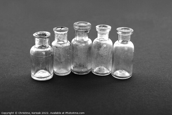 Tiny Glass Bottles Picture Board by Christine Kerioak
