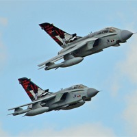 Buy canvas prints of Two Tornado Jets dambusters special by Louise  Hawkins