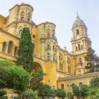 Buy canvas prints of Malaga Cathedral in Andalusia by Dragomir Nikolov