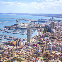 Buy canvas prints of Alicante panoramic view by Dragomir Nikolov