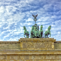 Buy canvas prints of Brandenburger Tor (Brandenburg Gate), famous landm by Dragomir Nikolov