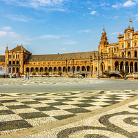 Buy canvas prints of Spanish Square in Sevilla, Spain  by Dragomir Nikolov
