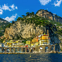 Buy canvas prints of Views of the Amalfi Coast, Positano, Ravello, Maiori, Amalfi. It by Dragomir Nikolov