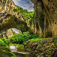 Buy canvas prints of Devetashka cave situated in north Bulgaria by Dragomir Nikolov