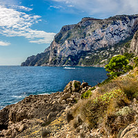 Buy canvas prints of Capri island in a beautiful summer day in Italy by Dragomir Nikolov