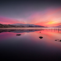 Buy canvas prints of Winter Sunset from Dalerb, Loch Tay by Archie Mclaren