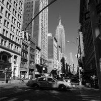Buy canvas prints of New York City Empire State Building by Carly Mahone
