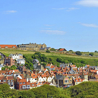 Buy canvas prints of Whitby Panorama by Gabriela Olteanu