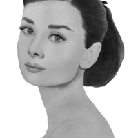 Buy canvas prints of  Audrey Hepburn by Gabriela Olteanu