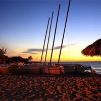 Buy canvas prints of Sunset on Varadero Beach Cuba by John Cuyler