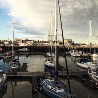 Buy canvas prints of lowestoft harbour by chrissy woodhouse