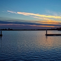 Buy canvas prints of suffolk broads at sunset by chrissy woodhouse