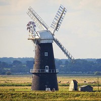 Buy canvas prints of Berney Arms windmill by chrissy woodhouse