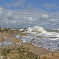Buy canvas prints of wave watching by chrissy woodhouse