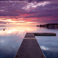 Buy canvas prints of Sunset Marina Lake West Kirby by Andy McGarry