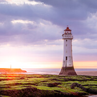 Buy canvas prints of Sunset New Brighton Lighthouse by Andy McGarry