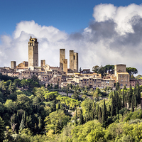 Buy canvas prints of San Gimignano, Italy by Andy McGarry