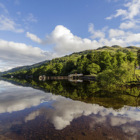Buy canvas prints of Loch Lomond in reflection by Andy McGarry