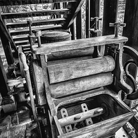 Buy canvas prints of  Vintage Washing Machine and Mangle by Andy McGarry