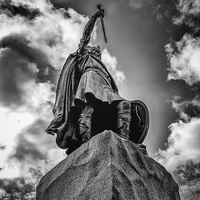 Buy canvas prints of  Alfred the Great - Winchester by Andy McGarry