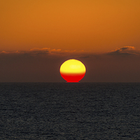 Buy canvas prints of  Sunset over the Atlantic by Andy McGarry