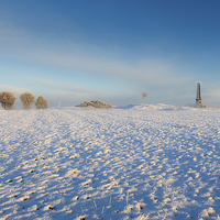 Buy canvas prints of  Werneth Low, Cheshire War Memorial by Andy McGarry