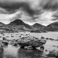 Buy canvas prints of  The Stormy  Mountains of Wasdale Head by Andy McGarry