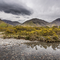 Buy canvas prints of  Great Gable and Kirk Fell by Andy McGarry