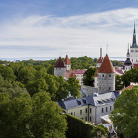 Buy canvas prints of  Tallinn Old Town, Estonia by Andy McGarry
