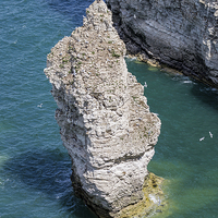 Buy canvas prints of  Stack at Flamborough Head by Andy McGarry