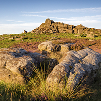 Buy canvas prints of  Over Owler Tor in the peak District by Andy McGarry
