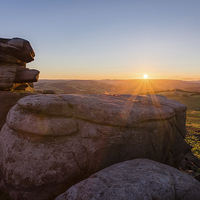 Buy canvas prints of  Peak District Sunset by Andy McGarry