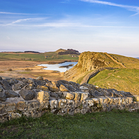 Buy canvas prints of Hadrians Wall Sunset by Andy McGarry