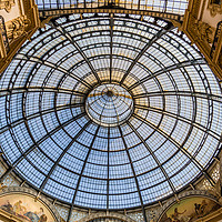 Buy canvas prints of Galleria Vittorio Emanuele II Milan by Andy McGarry