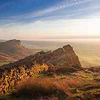 Buy canvas prints of The Roaches Winter Sunset by Andy McGarry