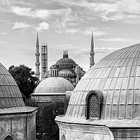 Buy canvas prints of The Blue Mosque in Istanbul from the Hagia Sophia by Andy McGarry