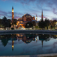 Buy canvas prints of Hagia Sophia in pre dawn light by Andy McGarry