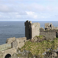Buy canvas prints of dunluce castle, northern ireland by william sharpe