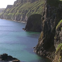 Buy canvas prints of cliffs at carrick - a - rede by william sharpe