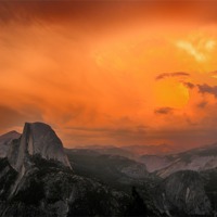 Buy canvas prints of Yosemite Sunset by Ken Patterson
