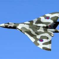 Buy canvas prints of XH558 at the Windermere Airshow. by Ken Patterson